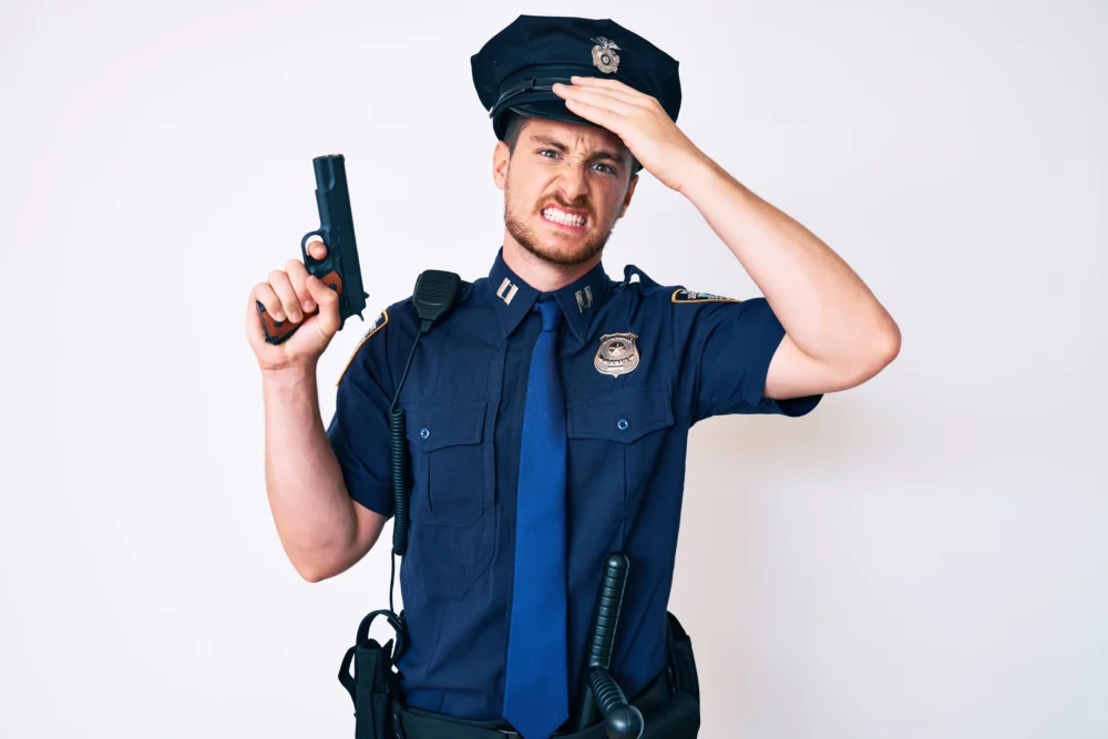 assaulting a police officer